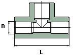 Тройник равносторонний PPR для водопровода
